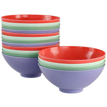 Gibson Home Zelly Melamine 7 in 16 Piece Bowl Set in Assorted Colors - £35.46 GBP