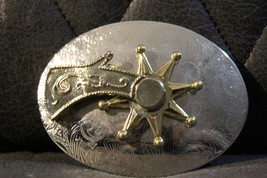 3D spinning spur belt buckle - new - $303.63 MXN