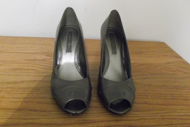 BANDOLINO Patent Leather Pumps Shoes Heels Gray 7 M - £20.98 GBP