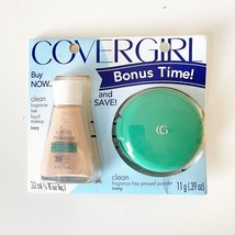 CoverGirl Clean Sensitive Skin 205 Ivory Pressed Powder &amp; Liquid Foundat... - £52.93 GBP