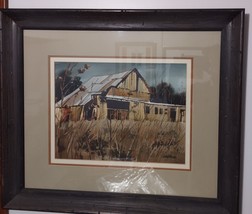 Gary Myers w/c of old barn.  Oklahoma Western artist. National Cowboy Ha... - $500.00