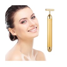 Beauty Bar 24k Gold | Facial Massager, T Shape Electric Face Massager Sk... - £39.30 GBP