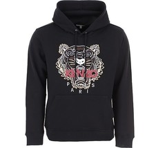 Kenzo Men&#39;s Cotton Tiger Embroided Graphic Original Hoodie in Black-Size XS - $179.99