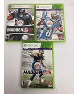 Madden NFL 07 (Microsoft Xbox 360, 2006) Complete 2013 2015 Bundle - $10.00