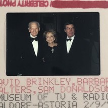 1995 David Brinkley Barbara Walters Sam Donaldson Photo Transparency Sli... - $9.49