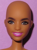 Barbie Fashionistas 2020 Fashionista #150 GYB03 Bald Head No Hair Brown Eyes - £10.27 GBP