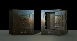 Money Box reproduction of Safe Rhino IronWorks Model File STL For 3D Pri... - £1.51 GBP