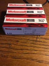 Ford Motorcraft Spark Plug Set of 3  Part # A42 - $17.90