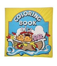 1987 Coloring Book Soft Vinyl Bathtub Bath Book Vintage Nostalgic - £11.07 GBP