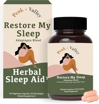 Natural Herbal Sleep Aid for Deep Sleep - Extra Strength Calming - 90 Capsules - £11.76 GBP