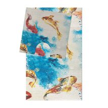 Dundee Deco Koi Fish Bathroom Mat Set (2 pcs) - 31&quot; x 20&quot; and 19.7&quot; x 19... - £31.32 GBP