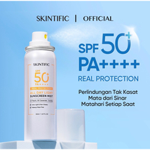 Skintific All Day Light Sunscreen Mist SPF50 PA++++ Sunscreen Spray Anti UV face - £38.54 GBP