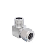 1/4&quot; 3/8&quot; Tube OD x1/4&quot; 3/8&quot; 1/2&quot;NPT Male Pipe 90° Elbow Connector 304 S... - $7.13+