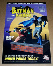 2007 Silver Age Batman and Robin 17x11 inch DC Comics Direct statue prom... - $28.13