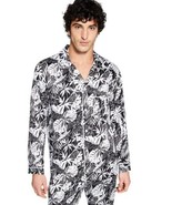 MSRP $40 INC International Men&#39;s Printed Satin Pajama Top (Black/White, ... - $19.80