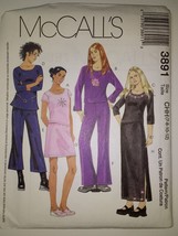 McCall&#39;s 3891 Size 7-12 Girls&#39; Tops Pants Skirt - $12.86