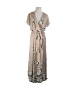 Show Me Your Mumu Wedding Audrey Maxi Dress Boquet Toss Chiffon Size XL NWT - $49.05