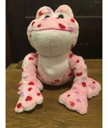 Webkinz Love Frog Stuffed Animal Pink Frog Plush with hearts NO CODE - £6.19 GBP