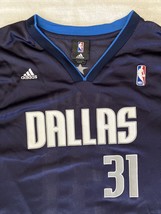 Adidas Size Large Dark Blue Jason “Jet” Terry Jersey NBA Dallas Mavericks - £47.15 GBP