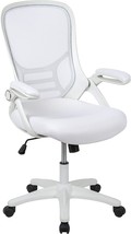 Flash Furniture High Back White Mesh Ergonomic Swivel Office Chair with, up Arms - £131.93 GBP