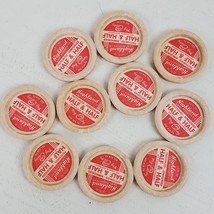 Vintage Highland Dairy Half &amp; Half Bottle 1.75&quot; Tops LOT OF 10 Advertisi... - $16.83