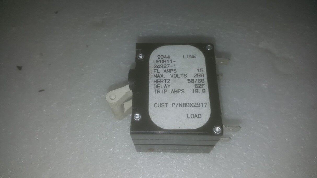 Airpax UPGH11-24327-1 Max 250V 2 Pole Circuit Breaker - $14.95