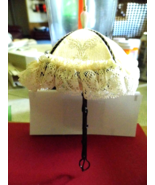 Lace Parasol Ornament 7&quot; Tall  Made in the Phillipines - £7.58 GBP