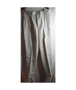 Vintage NWT Jos. A Bank Sz 34W Pleated front cuffed 100% cotton chino pants - $35.99