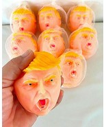 DONALD TRUMP 3&quot; STRESS RELIEF SQUEEZE BALL  SET OF 8  EACH NEW IN DISPLA... - £19.61 GBP
