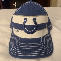 Reebok Indianapolis Colts Hat Men Large XL Blue Stretch Cap Football NFL... - $9.49