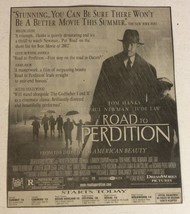 Road To Perdition Vintage Tv Print Ad Tom Hanks Paul Newman Jude Law TV1 - £4.66 GBP