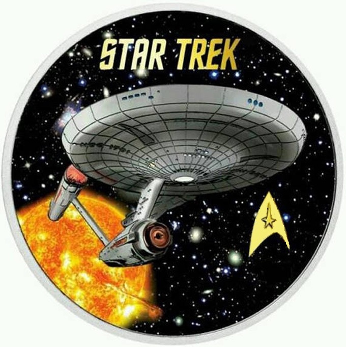 Star Trek Sun USS. ENTERPRISE Cross Stitch Pattern DMC NeedleWork***L@@K*** - $2.95
