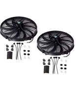 16&quot; 12V Universal Slim Cooling Fan Push Pull Electric Radiator Cooling F... - $193.26 CAD