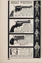 1958 Print Ad Western Single Shot .22 Revolvers,Deputy,Derringer Studio City,CA - £6.52 GBP