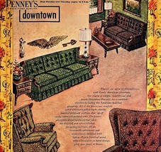 JC Penney&#39;s Early American Full Page 1963 Advertisement Furniture DWDD17 - $69.99