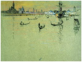 4790.Painting of row boats on river.city in bkgd.POSTER.decor Home Offic... - $23.97 CAD+