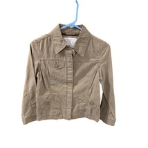 Mossimo Supply Womens Size Large brown Jacket Coat Button Up Lightweight - £16.81 GBP