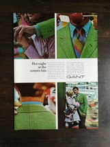 Vintage 1969 Gant Sports Jacket Full Page Original Ad 324 - $6.92