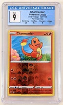 Vivid Voltage Pokemon Card: Charmander 023/185 Reverse Holo, Graded CGC 9 Mint - £58.55 GBP
