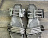 Naot Avantgarde Collection silver Leather Heel Sandal Womens Size EU 39 ... - $34.64