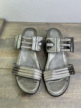Naot Avantgarde Collection silver Leather Heel Sandal Womens Size EU 39 US 8 - £27.23 GBP