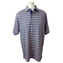 Donald Ross Performance Athletic Polo Shirt Golf Multicolor Striped Men&#39;s Medium - £22.20 GBP