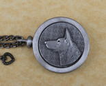 Pewter Keepsake Pet Memory Charm Cremation Urn with Chain - German Shepherd - $99.99