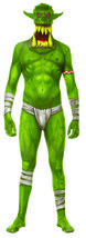 Morphsuits Men&#39;s Jaw Dropper Costume, Orc Green, Large - £129.37 GBP