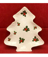 Vintage Lefton China Christmas tree shaped candy dish 8190 - $5.00
