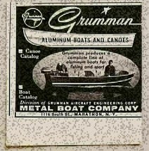 1956 Print Ad Grumman Aluminum Boats &amp; Canoes Metal Boat Co. Marathon,NY - £8.20 GBP