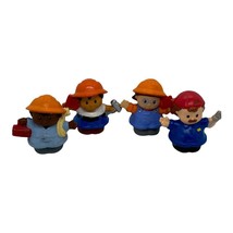 Fisher Price Little People with Arms Construction Workers Set of 4 - £9.12 GBP