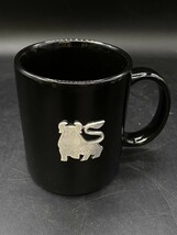 Merrill Lynch Bull Logo Ceramic Cup Mug Wall Street Black Silver Emblem - $41.38 CAD