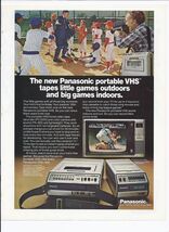 1979 Panasonic Portable VHS Ad Vintage Electronics PV-2200 PK-300 8.5" x... - $19.75