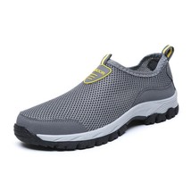 Men&#39;s Shoes Breathable Slip-On Loafers Men Sneakers Summer Mesh Casual Shoe Zapa - £38.67 GBP